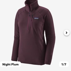 Patagonia R1 Fleece Pullover | Night Plum, XL